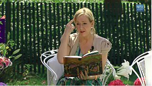JK (Joanne) Rowling reading Harry Potter and The Sorcerer’s Stone at the White House in 2010