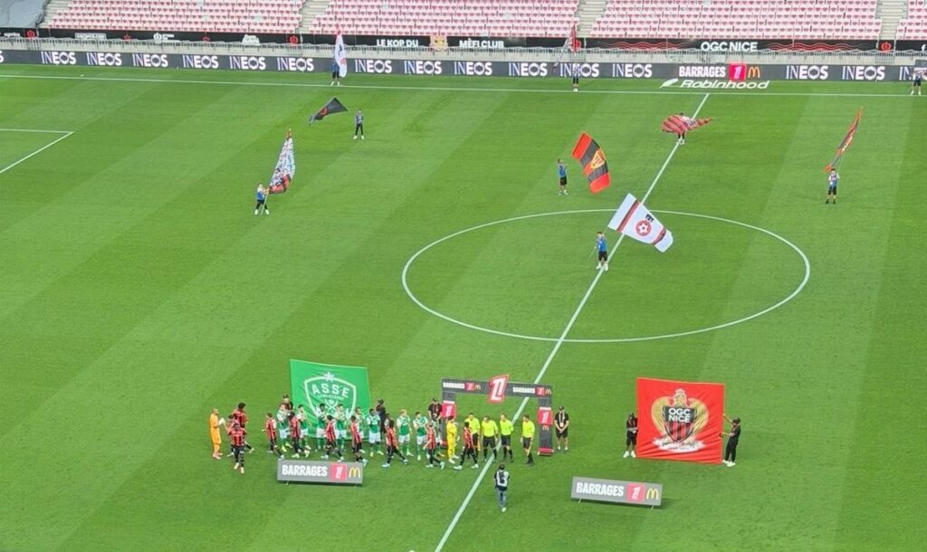 Le Gym a obtenu son maintien en Ligue 1 au dépit de St Étienne grâce à un doublé d'Ely Wahi
Crédit: Mattéo Jeune